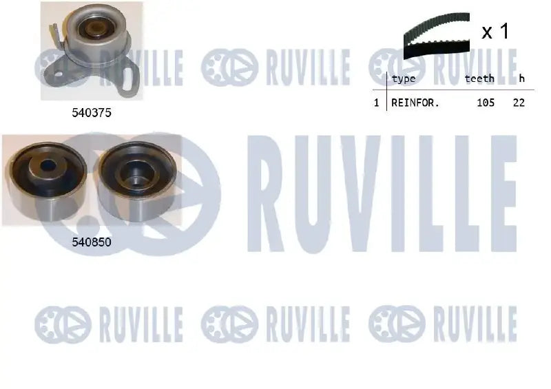 Kit distribution complet pour Hyundai Accent, Accent II, Accent III / KIA RIO II, Cerato I