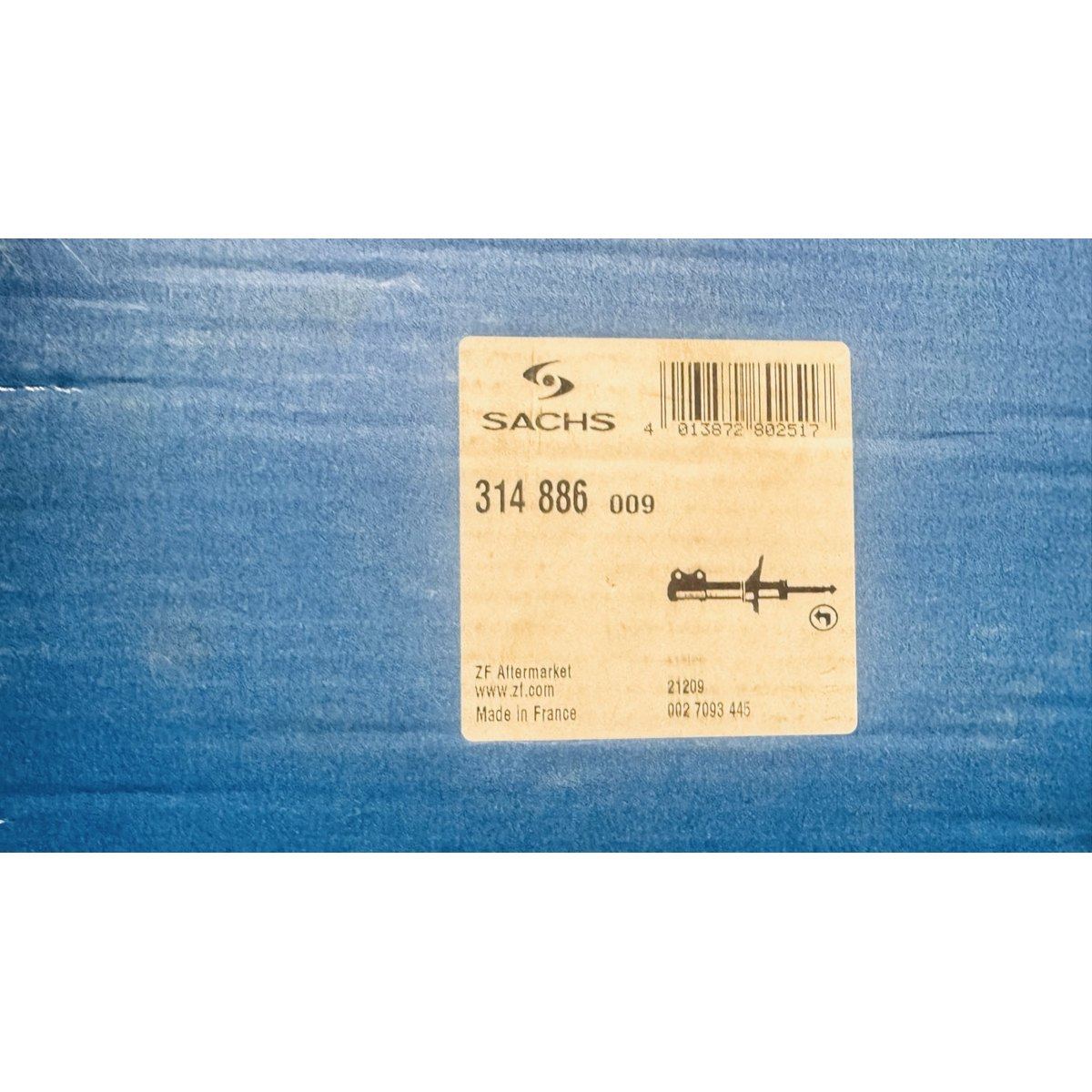 Amortisseur Sachs 314 886 – Citroën C4 Grand Picasso, Berlingo