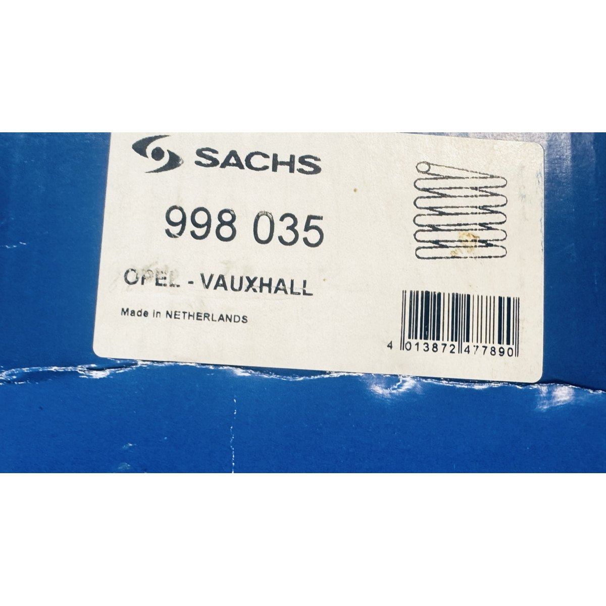 Ressort de suspension Sachs 998 035 – Opel