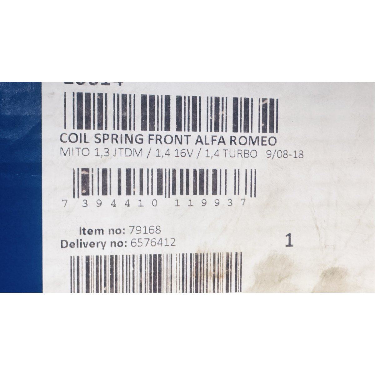 Ressort de suspension Kilen 10014 – Alfa Romeo MiTo