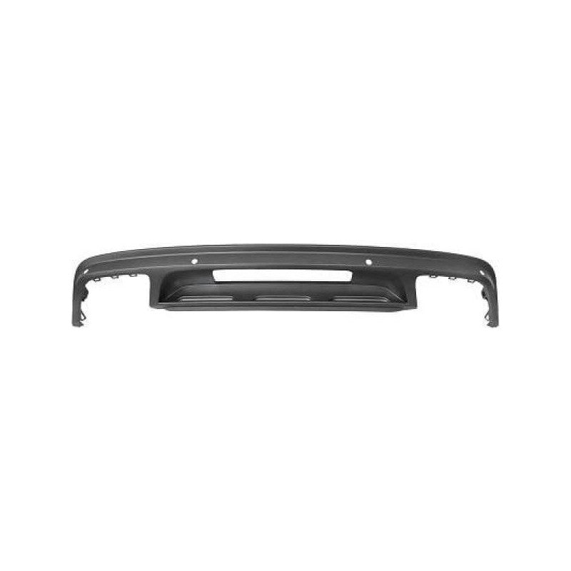 Spoiler de pare-choc arrière à peindre double échappement avec trous radars Volkswagen Tiguan 2 phase 1 2016-2020