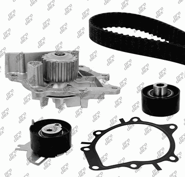 Kit de distribution avec pompe à eau Prodex TB1002WP pour Peugeot 3008 I, 5008, Expert, Boxer