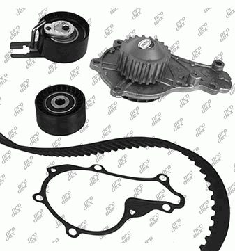 Kit de distribution avec pompe à eau Prodex TB1006WP pour Citroën C3 I, C3 II, Peugeot 207/207+, 206