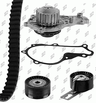 Kit de distribution avec pompe à eau Prodex TB1018WP pour Peugeot 207/207+, 208 I, 206+, Citroën C3 II