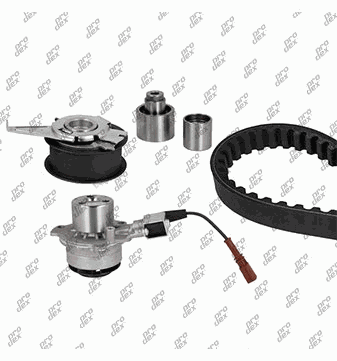 Kit de distribution avec pompe à eau Prodex TB1025WP pour Volkswagen Golf VII, Tiguan
