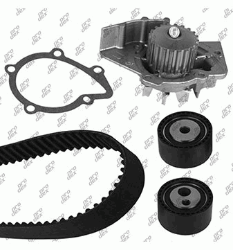 Kit de distribution avec pompe à eau Prodex TB1037WP pour Citroën Xsara Picasso, Berlingo / Berlingo First, Xsara, Peugeot 206
