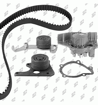 Kit de distribution avec pompe à eau Prodex TB1045WP pour Peugeot 205 II, 306, Citroën C15, Xantia
