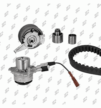 Kit de distribution avec pompe à eau Prodex TB1051WP pour Volkswagen Tiguan, Tiguan Allspace, Audi A3 Sportback, A3