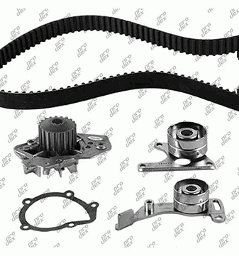 Kit de distribution avec pompe à eau Prodex TB1066WP pour Peugeot 205 II, 306, Citroën C15, Xantia