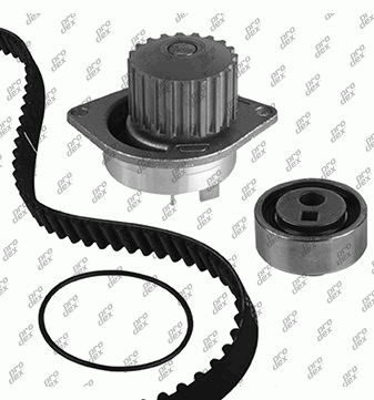 Kit de distribution avec pompe à eau Prodex TB1067WP pour Peugeot 306, 206, 106 I, 205 II