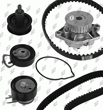 Kit de distribution avec pompe à eau Prodex TB1084WP pour Volkswagen Polo V, Polo IV, Golf VI, Seat Ibiza III