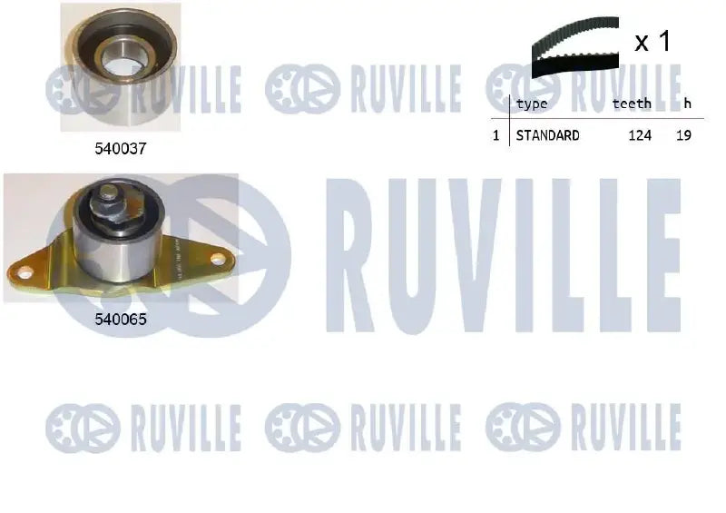 Kit distribution complet pour Renault 9, Trafic, 11 / Volvo 480, 340-360, 440