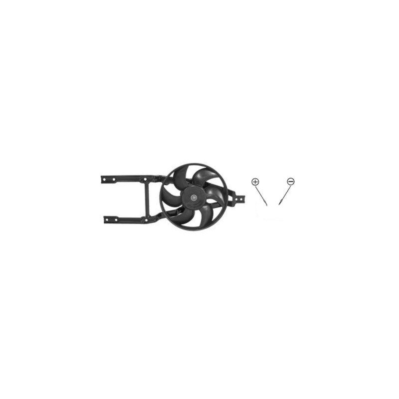 Ventilateur et cadre avant 0.7 / 0.9 Fiat Cinquecento 1992-1998