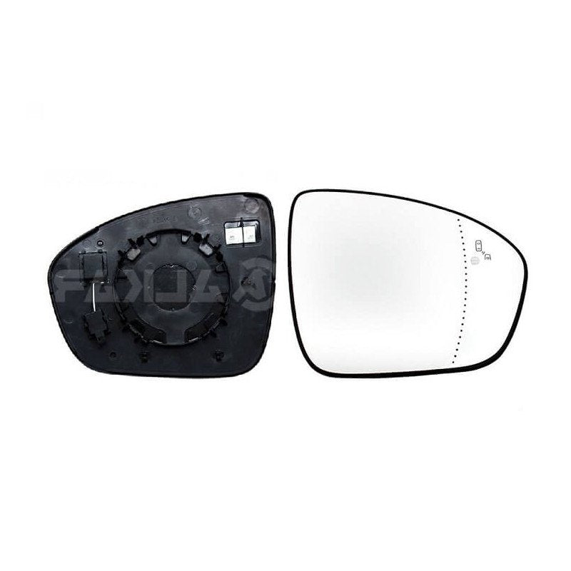 Verre de rétroviseur droit chauffant side assist Renault Captur 2 depuis 2019
