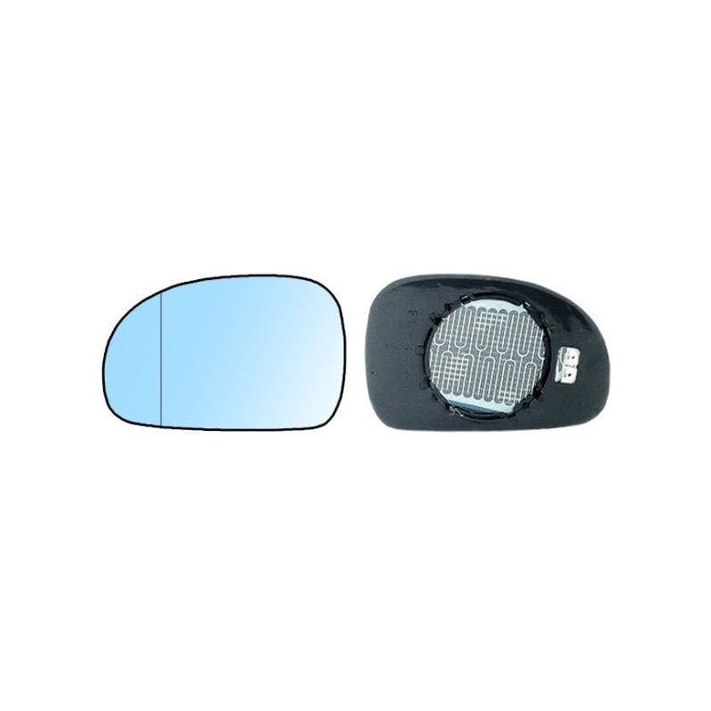 Verre de rétroviseur droit convexe bleu chauffant Peugeot 406 depuis 1995