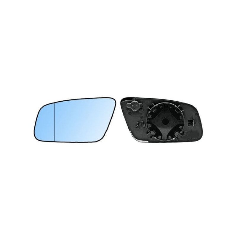 Verre de rétroviseur gauche asphérique bleu Audi A3 8L1 phase 2 2000-2003