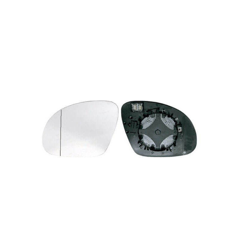 Verre de rétroviseur gauche asphérique chauffant Seat Alhambra depuis 2010