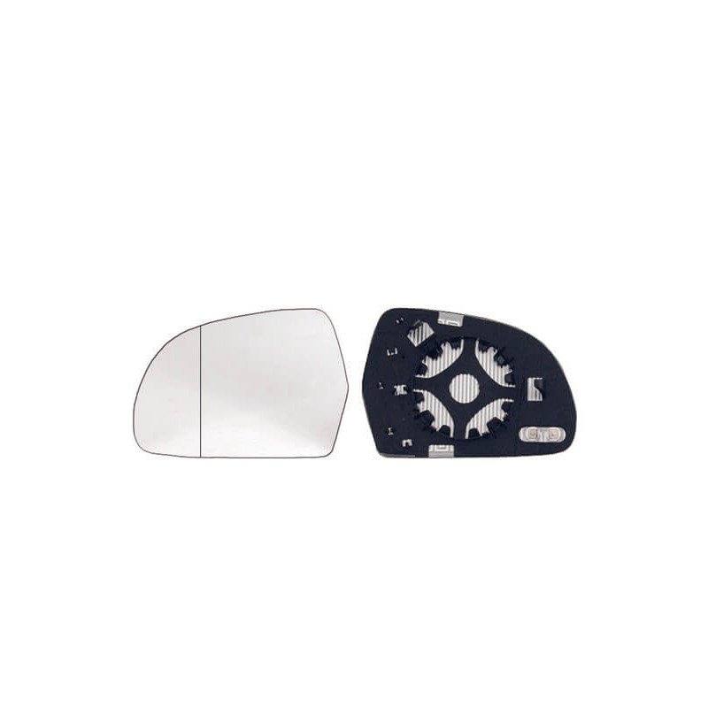 Verre de rétroviseur gauche chauffant asphérique Audi A3 et A3 Sportback 8P phase 3 2008-2010