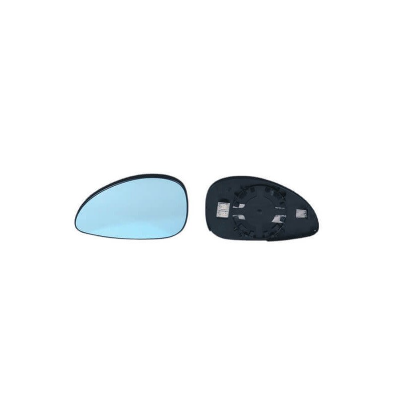 Verre de rétroviseur gauche chauffant convexe bleu Citroën C4 1 2004-2010