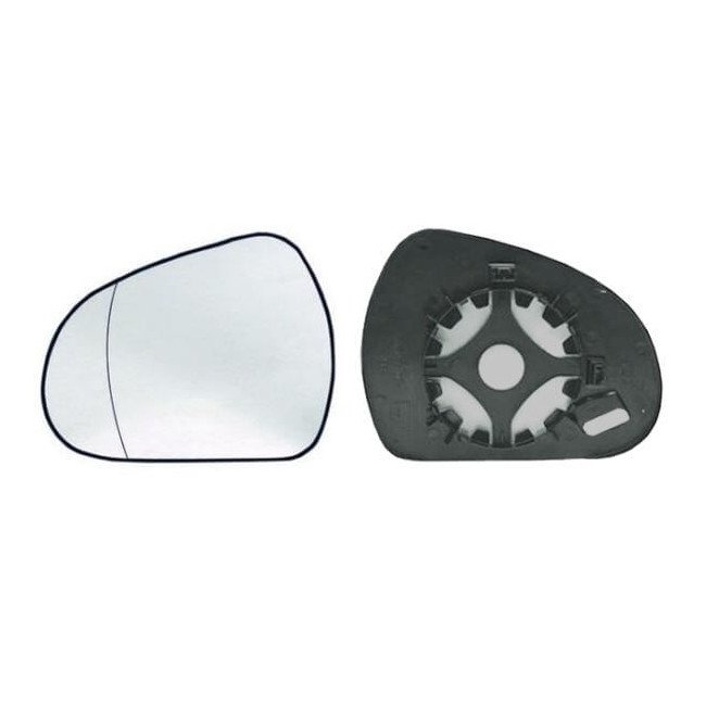 Verre de rétroviseur gauche convexe chauffant Peugeot 207 depuis 2006