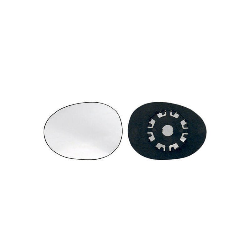 Verre de rétroviseur gauche convexe Citroën C1 2005-2014