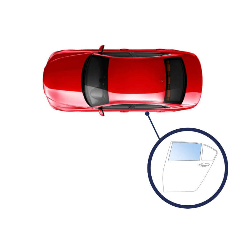 Vitre de porte latérale arrière gauche teintée verte Seat Leon 1 2000-2005