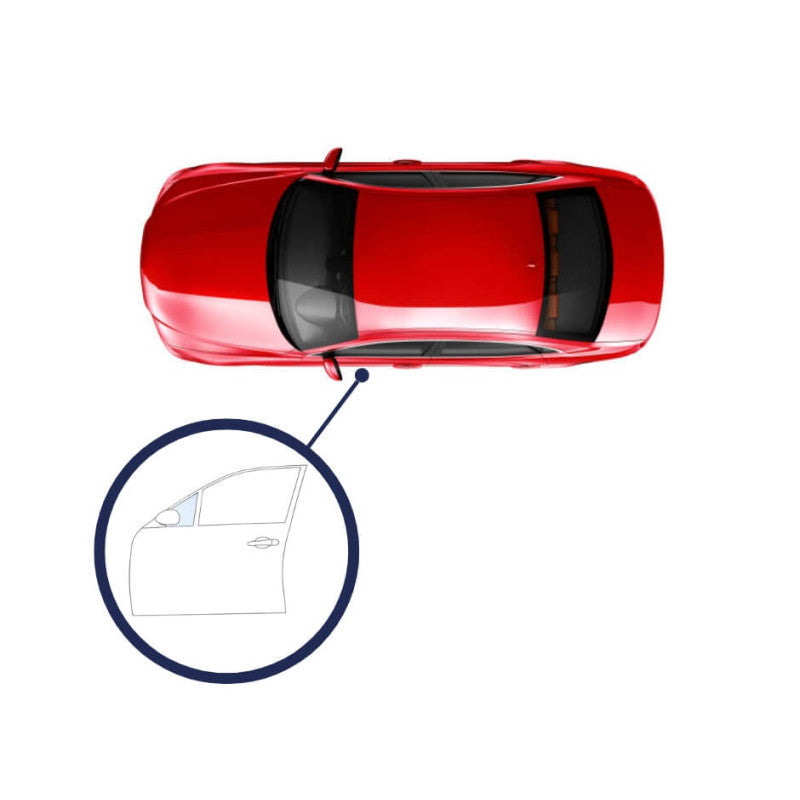 Vitre latérale custode avant gauche teintée verte Citroën C3 1 2002-2009