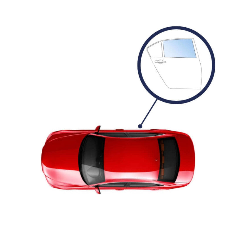 Vitre latérale porte arrière droite teintée verte 5 portes Peugeot 206 1998-2009