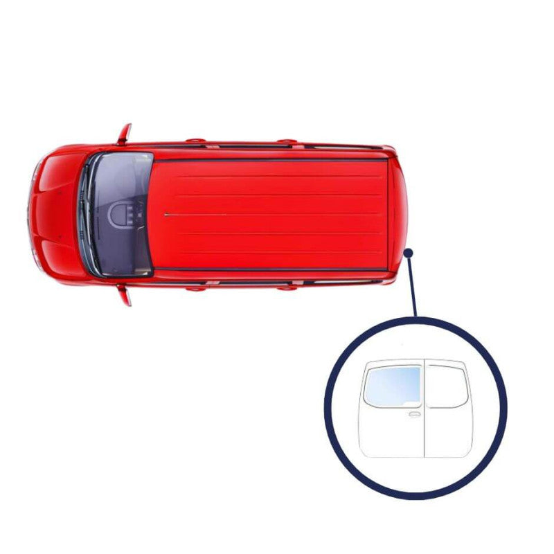 Vitre, lunette porte arrière gauche teintée verte chauffante Fiat Talento depuis 2016