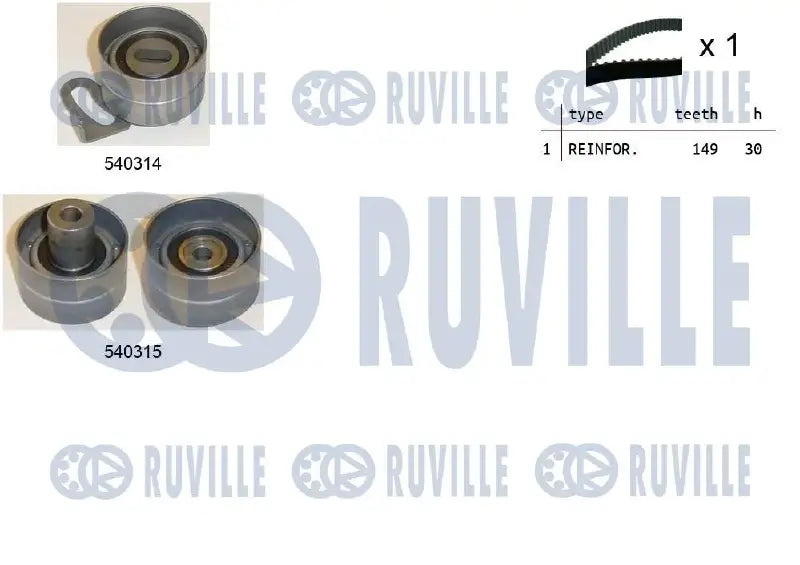 Kit distribution complet pour Nissan Patrol III/2 Hardtop, Patrol III/2 Station Wagon, Patrol GR IV
