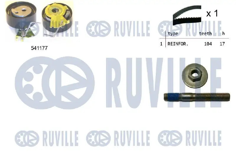 Kit de courroie crantée pour PSA 1.4 I 104d