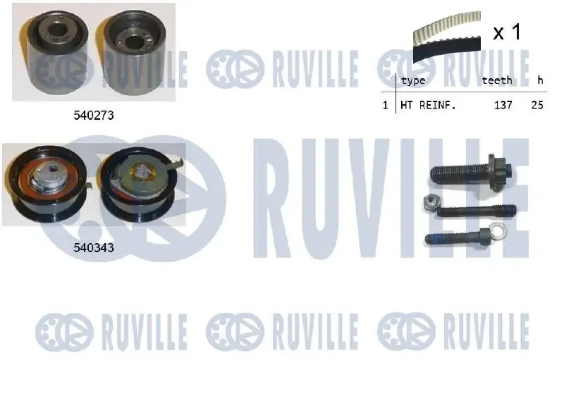 Kit distribution complet pour VW Sharan, Caddy II, Polo III Classic / Ford Galaxy I